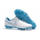 Chaussures de Foot Nouvelles Nike Tiempo Legend 7 FG - Blanc Bleu