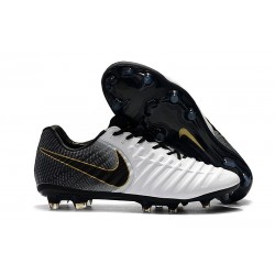 Nike Crampons de Football Tiempo Legend VII FG - Blanc Noir Or