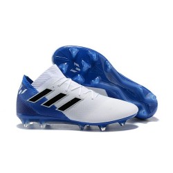 adidas Nemeziz Messi 18.1 FG Chaussures - Blanc Bleu