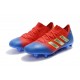 adidas Nemeziz Messi 18.1 FG Chaussures - Rouge Bleu Argent