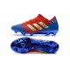 adidas Nemeziz Messi 18.1 FG Chaussures - Rouge Bleu Argent