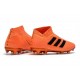 adidas Crampons de Football Nemeziz 18+FG - Orange Noir