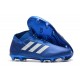 adidas Crampons de Football Nemeziz 18+FG - Bleu Blanc