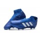 adidas Crampons de Football Nemeziz 18+FG - Bleu Blanc