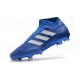 adidas Crampons de Football Nemeziz 18+FG - Bleu Blanc