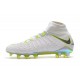 Chaussures Nike Hypervenom Phantom 3 DF FG - Blanc Vert Noir