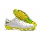 Nike Crampons Hypervenom Phantom III Elite FG Blanc Vert 