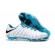 Nike Crampons Hypervenom Phantom III Elite FG Blanc Bleu