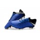 Nike Crampons Hypervenom Phantom III Elite FG Bleu Argent