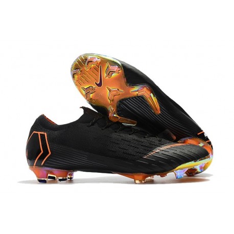 Chaussures de Football Nike Mercurial Vapor XII FG - Noir Or