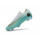 Chaussures de Football Nike Mercurial Vapor XII CR7 FG - Blanc Bleu