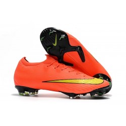 Nike Mercurial Vapor 12 Elite FG Crampons de Foot - Orange Jaune