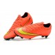 Nike Mercurial Vapor 12 Elite FG Crampons de Foot - Orange Jaune