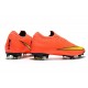 Nike Mercurial Vapor 12 Elite FG Crampons de Foot - Orange Jaune
