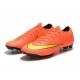 Nike Mercurial Vapor 12 Elite FG Crampons de Foot - Orange Jaune