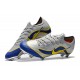 Nike Mercurial Vapor 12 Elite FG Crampons de Foot - Argent Bleu Jaune