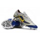 Nike Mercurial Vapor 12 Elite FG Crampons de Foot - Argent Bleu Jaune