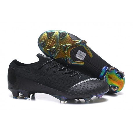 Nike Mercurial Vapor 12 Elite FG Crampons de Foot - Noir Blanc