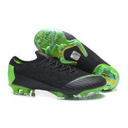 Nike Mercurial Vapor 12 Elite FG Crampons de Foot - Noir Vert