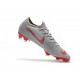 Nike Mercurial Vapor 12 Elite FG Crampons de Foot - Gris Rouge