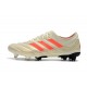 adidas Copa 19.1 FG Crampon de Football Homme - Blanc Orange