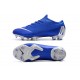 Nike Mercurial Vapor XII Elite FG Crampons de Football - Bleu Argent