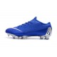 Nike Mercurial Vapor XII Elite FG Crampons de Football - Bleu Argent