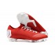 Nike Mercurial Vapor XII Elite FG Crampons de Football - Rouge Blanc