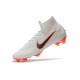 Chaussures de Foot Nike Mercurial Superfly VI FG Homme - Blanc Orange Noir
