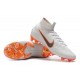 Chaussures de Foot Nike Mercurial Superfly VI FG Homme - Blanc Orange Noir