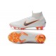 Chaussures de Foot Nike Mercurial Superfly VI FG Homme - Blanc Orange Noir