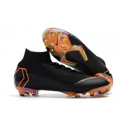 Chaussures de Foot Nike Mercurial Superfly VI FG Homme - Noir Or
