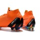 Chaussures de Foot Nike Mercurial Superfly VI FG Homme - Orange Noir