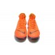 Chaussures de Foot Nike Mercurial Superfly VI FG Homme - Orange Noir