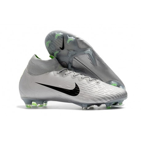 Chaussures de Foot Nike Mercurial Superfly VI FG Homme - Gris Noir