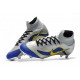 Chaussures de Foot Nike Mercurial Superfly VI FG Homme - Argent Bleu
