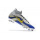 Chaussures de Foot Nike Mercurial Superfly VI FG Homme - Argent Bleu