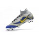 Chaussures de Foot Nike Mercurial Superfly VI FG Homme - Argent Bleu
