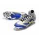 Chaussures de Foot Nike Mercurial Superfly VI FG Homme - Argent Bleu