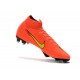 Nike Nouvelles Crampons Mercurial Superfly VI FG - Orange Jaune