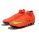 Nike Nouvelles Crampons Mercurial Superfly VI FG - Orange Jaune