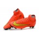 Nike Nouvelles Crampons Mercurial Superfly VI FG - Orange Jaune