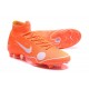 Nike Nouvelles Crampons Mercurial Superfly VI FG - Orange Blanc