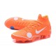 Nike Nouvelles Crampons Mercurial Superfly VI FG - Orange Blanc