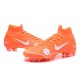 Nike Nouvelles Crampons Mercurial Superfly VI FG - Orange Blanc