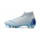 Nike Mercurial Superfly VI 360 FG Chaussure Football - Bleu Gris