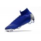 Crampon de Football Nike Mercurial Superfly 6 Elite FG - Bleu Argent