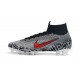 Chaussures Nike Superfly 6 Elite FG pour Neymar - Noir Blanc Rouge