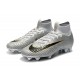 Chaussures Nike Superfly 6 Elite FG pour Homme - Argent Noir