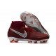 Chaussures de Football Nike Phantom Vision Elite DF FG Rouge Argent